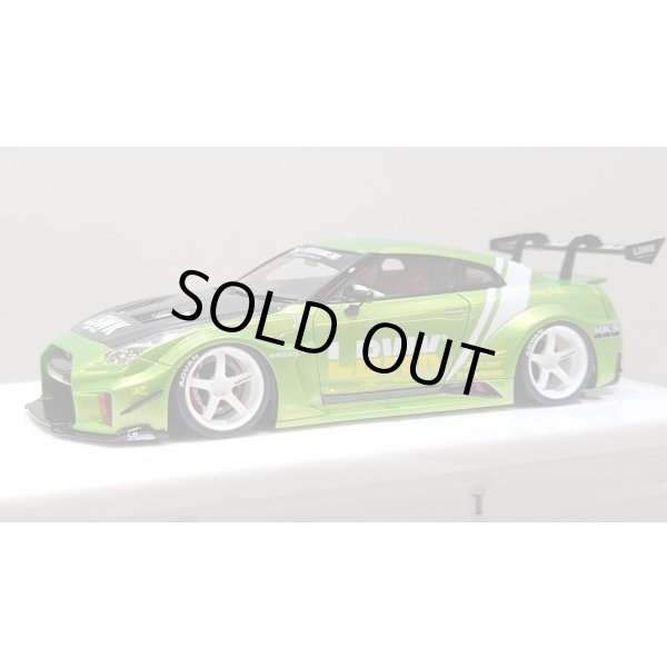 画像1: EIDOLON 1/43 LB Silhouette WORKS GT 35GT-RR (GT Wing Version) Giallo Verde Pearl Limited 32 pcs. (1)