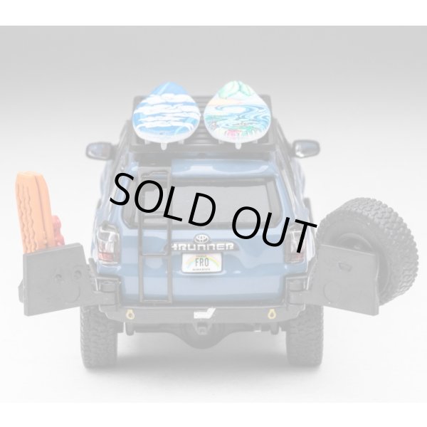 画像12: Gaincorp Products 1/64 Toyota 4Runner TRD PRO Overland Cavalry Blue Front Runner x DiecastTalk特注品 (12)