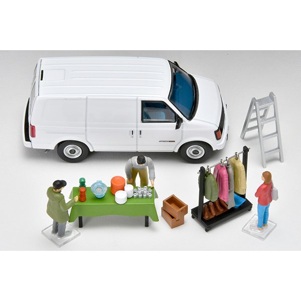 画像4: TOMYTEC 1/64 Diorama Collection #CarSnap 26a Swap Meet (4)