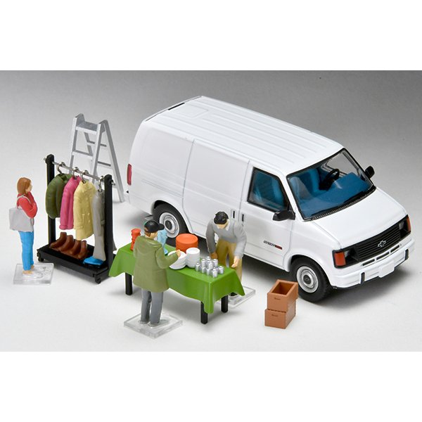 画像1: TOMYTEC 1/64 Diorama Collection #CarSnap 26a Swap Meet (1)