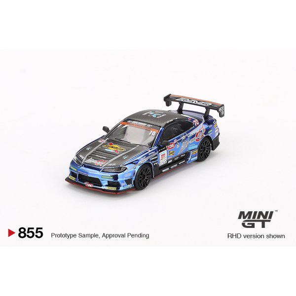 画像1: MINI GT 1/64 Nissan Silvia (S15) D-MAX RACING 2023 D1 GP #70 Masashi Yokoi [Blister Packaging] (1)