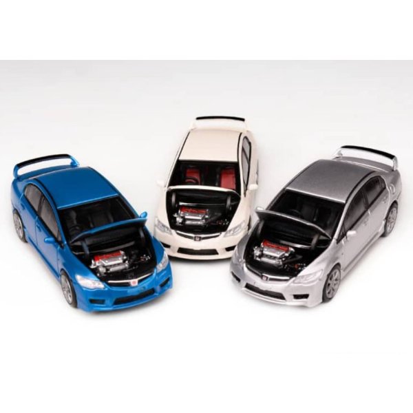 画像4: MOTORHELIX 1/64 Honda Civic Type R FD2 Vivid Blue Pearl (4)