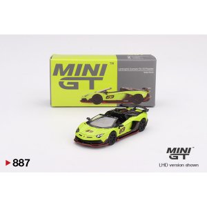 画像: MINI GT 1/64 Lamborghini Aventador SVJ 63 Roadster Verde Shock (Light Green) (RHD)