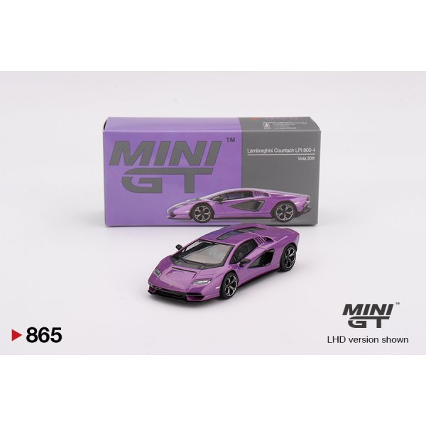画像1: MINI GT 1/64 Lamborghini Countach LPI 800-4 Viola 30th Purple (LHD) (1)
