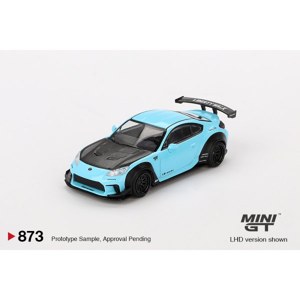 画像1: MINI GT 1/64 Toyota GR86 LB-Nation Baby Blue (LHD) [Blister Packaging] (1)