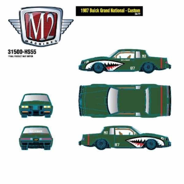 画像3: M2 Machines 1/64 1987 Buick Grand National Custom (3)