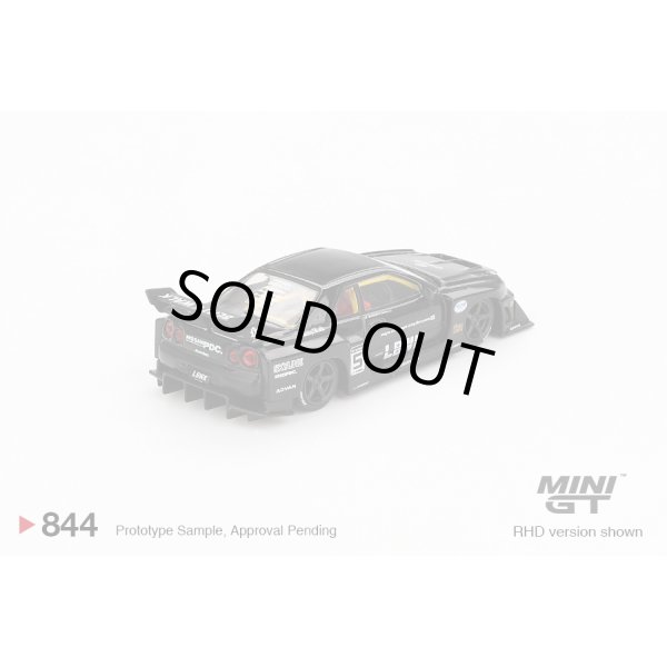 画像2: MINI GT 1/64 Nissan LB-ER34 Super Silhouette Skyline Black (RHD) [Blister Packaging] (2)