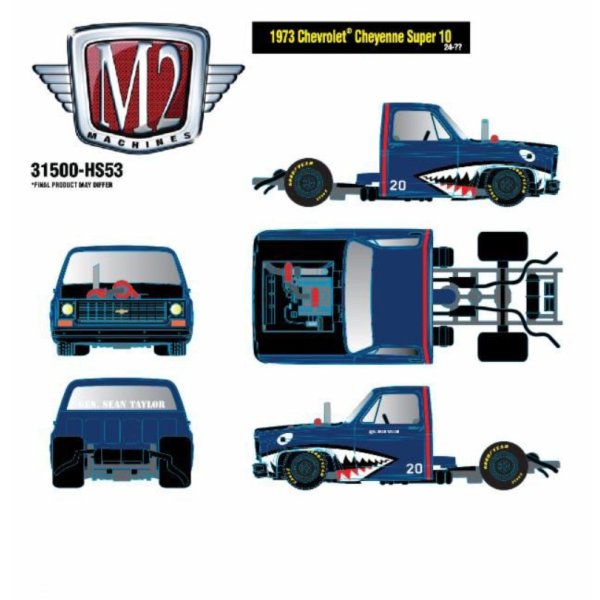 画像3: M2 Machines 1/64 1973 Chevrolet Cheyenne Super 10 (3)