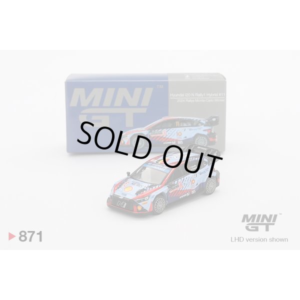 画像1: MINI GT 1/64 Hyundai i20 N Rally1 Monte Carlo Rally 2024 Winner #11 (LHD) (1)