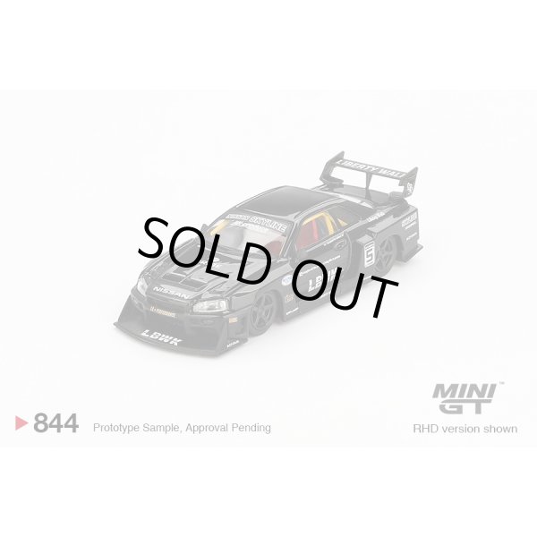 画像1: MINI GT 1/64 Nissan LB-ER34 Super Silhouette Skyline Black (RHD) [Blister Packaging] (1)