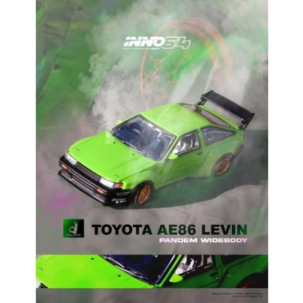 画像5: INNO Model 1/64 Pandem Rocket Bernie Toyota AE86 Levin Green (5)