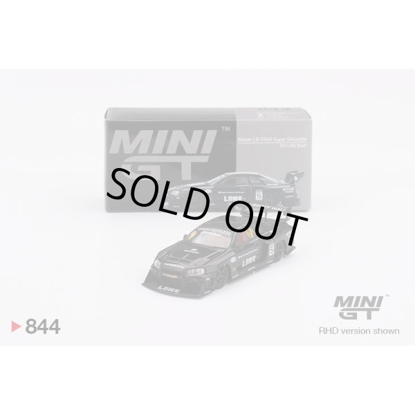 画像1: MINI GT 1/64 Nissan LB-ER34 Super Silhouette Skyline Black (RHD) (1)