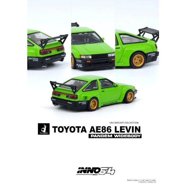 画像4: INNO Model 1/64 Pandem Rocket Bernie Toyota AE86 Levin Green (4)