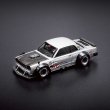 画像2: POP RACE x Enigma 1/64 Skyline GT-R V8 Drift (Hakosuka) Metallic Silver (2)