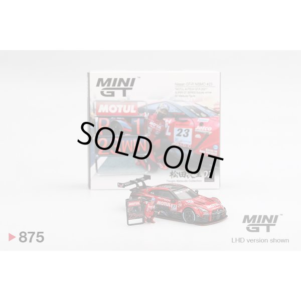 画像1: MINI GT 1/64  Nissan GT-R NISMO #23 "MOTUL AUTECH GT-R 2021" SUPER GT SERIES Suzuka winner W/ Matsuda Figure Tsugio Matsuda Collection No.2 (1)