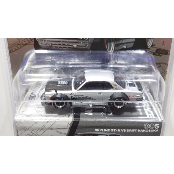 画像5: POP RACE x Enigma 1/64 Skyline GT-R V8 Drift (Hakosuka) Metallic Silver (5)