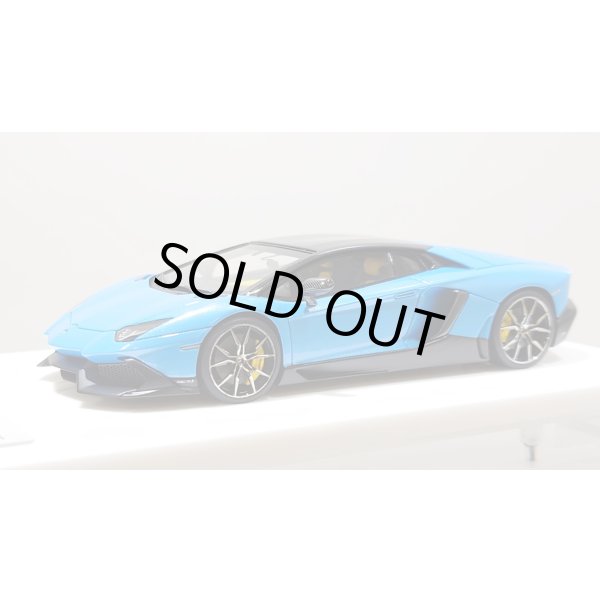 画像1: EIDOLON 1/43 Lamborghini Aventador LP720-4 50th Anniversario 2013 Azzurro Pearl with Roof panel Carbon Limited 32 pcs. (1)
