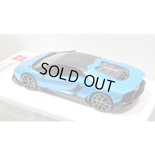 画像12: EIDOLON 1/43 Lamborghini Aventador LP720-4 50th Anniversario 2013 Azzurro Pearl with Roof panel Carbon Limited 32 pcs. (12)