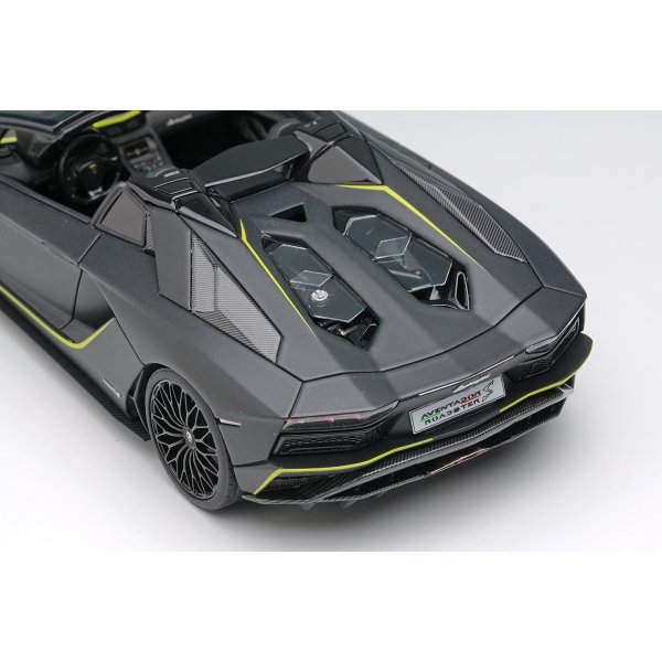 画像7: EIDOLON COLLECTION 1/43 Lamborghini Aventador S Roadster Japan Limited Edition 2021 Nero Pulso / Green Stripe Limited 50 pcs. (7)