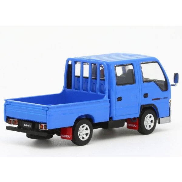 画像2: MODEL1 1/64 ISUZU ELF NHR Double Cab Custom Version Blue (LHD) (2)