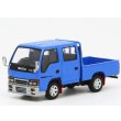 画像1: MODEL1 1/64 ISUZU ELF NHR Double Cab Custom Version Blue (LHD) (1)