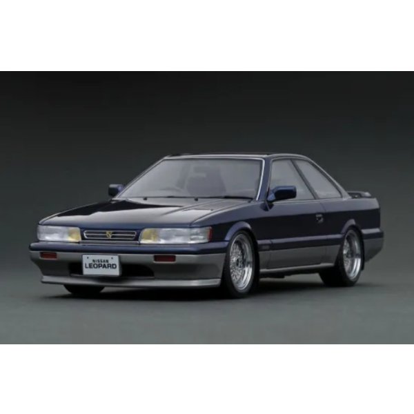 画像1: ignition model 1/18 Nissan Leopard Ultima V30TWINCAM TURBO (F31) Dark Blue/Silver (1)