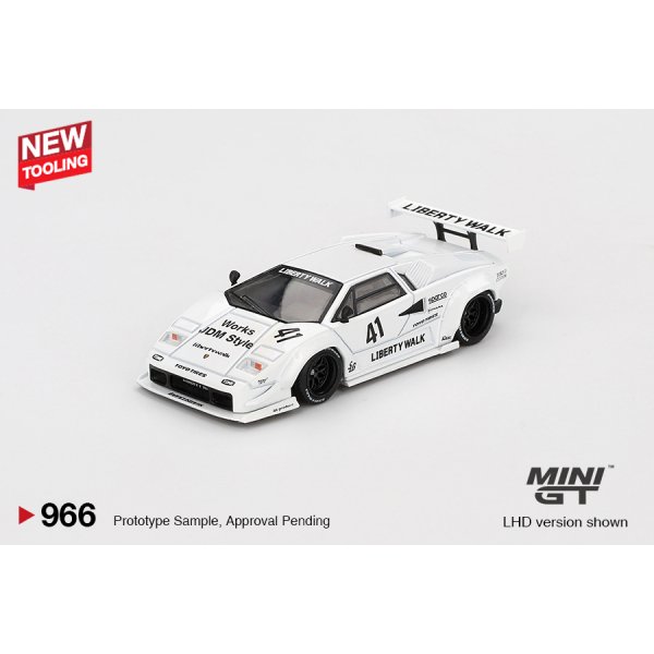 画像2: MINI GT 1/64 Lamborghini Countach LB-WORKS Tokyo Auto Salon 2024 White (LHD) (2)