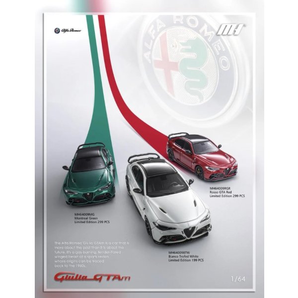 画像4: MOTORHELIX 1/64 Alfa Romeo Giulia GTAm Trophy White (4)