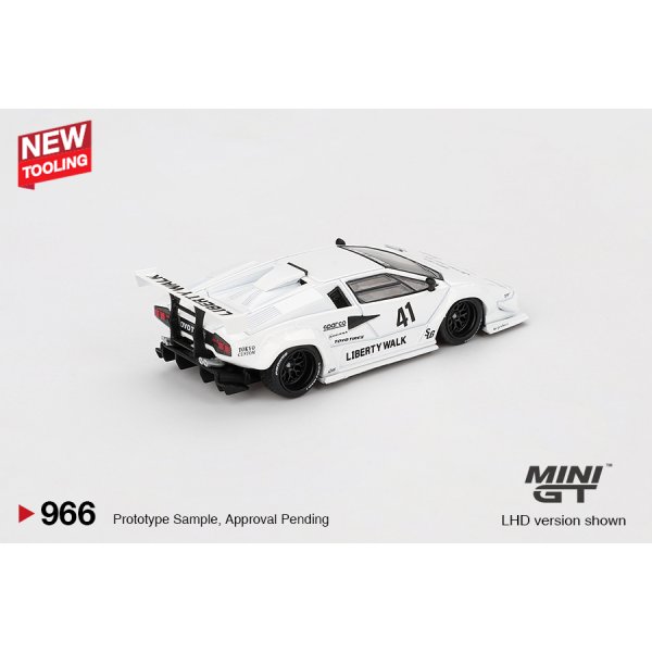 画像3: MINI GT 1/64 Lamborghini Countach LB-WORKS Tokyo Auto Salon 2024 White (LHD) (3)