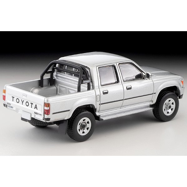 画像2: TOMYTEC 1/64 Limited Vintage NEO 1/64 Toyota Hilux 4WD Pickup Double Cab SSR (Silver) 1991 (2)