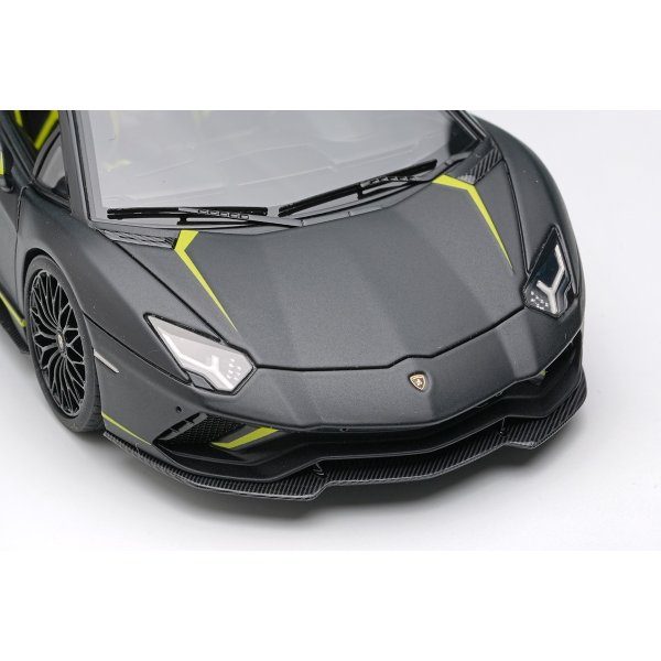 画像6: EIDOLON COLLECTION 1/43 Lamborghini Aventador S Roadster Japan Limited Edition 2021 Nero Pulso / Green Stripe Limited 50 pcs. (6)
