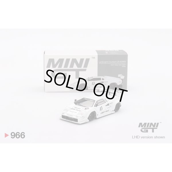 画像1: MINI GT 1/64 Lamborghini Countach LB-WORKS Tokyo Auto Salon 2024 White (LHD) (1)