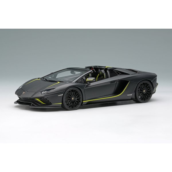 画像2: EIDOLON COLLECTION 1/43 Lamborghini Aventador S Roadster Japan Limited Edition 2021 Nero Pulso / Green Stripe Limited 50 pcs. (2)