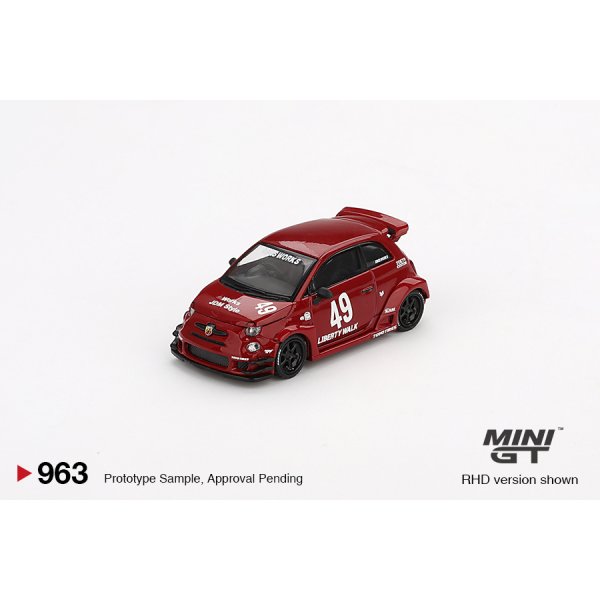 画像2: MINI GT 1/64 Abarth 595 LB-WORKS x Abarth Works Red (LHD) (2)