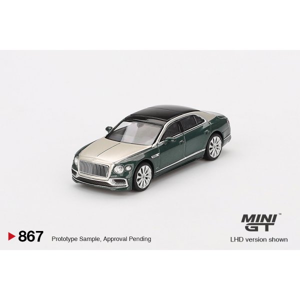 画像2: MINI GT 1/64 Bentley Flying Spur White Sand Verdant (LHD) (2)