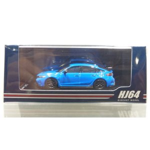画像: Hobby Japan 1/64 Honda Civic Type R (FL5) Racing Black Package 2025 Racing Blue Pearl