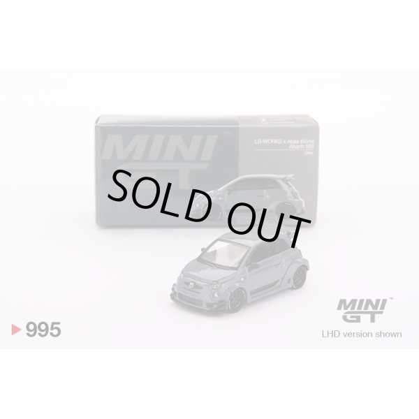 画像1: MINI GT 1/64 Abarth 595 LB-WORKS x Abarth Works Gray (RHD) (1)