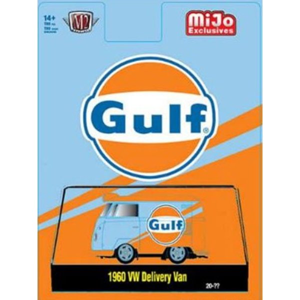 画像5: M2 Machines 1/64 1960 Volkswagen Delivery Van Gulf Blue/Orange (5)