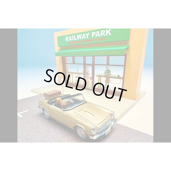 画像1: TOMYTEC 1/64 Diorama Collection #CarSnap27a Cafe Terrace 2 with Honda S800 (1)