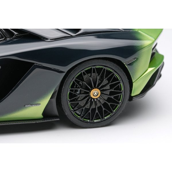 画像7: EIDOLON COLLECTION 1/43 Lamborghini Aventador S Roadster 50th Anniversary Japan 2018 Verde Ithaca / Black Gradient Limited 100 pcs. (7)