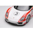 画像7: EIDOLON COLLECTION 1/43 Porsche 918 Spyder Weissach Package 2011 White / Red Salzburg Stripes (7)