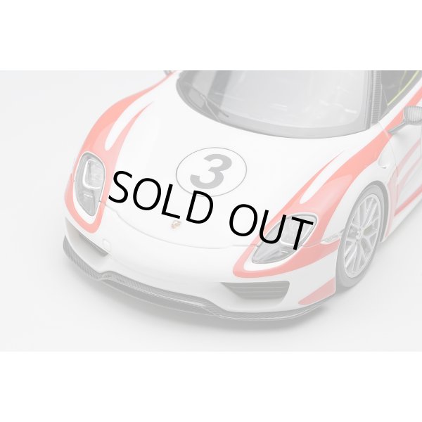 画像7: EIDOLON COLLECTION 1/43 Porsche 918 Spyder Weissach Package 2011 White / Red Salzburg Stripes (7)