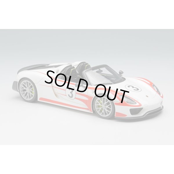 画像5: EIDOLON COLLECTION 1/43 Porsche 918 Spyder Weissach Package 2011 White / Red Salzburg Stripes (5)