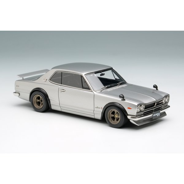 画像5: VISION 1/43 Nissan Skyline 2000GT-R (KPGC10) with Spoiler (NISSAN Works Wheel) Silver (5)