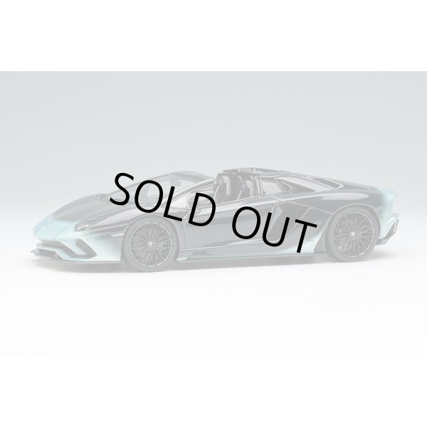 画像1: EIDOLON COLLECTION 1/43 Lamborghini Aventador S Roadster 50th Anniversary Japan 2018 Azzurro Tethys / Black Gradient Limited 100 pcs. (1)