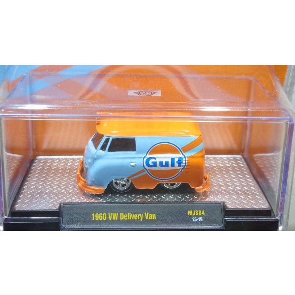 画像2: M2 Machines 1/64 1960 Volkswagen Delivery Van Gulf Blue/Orange (2)