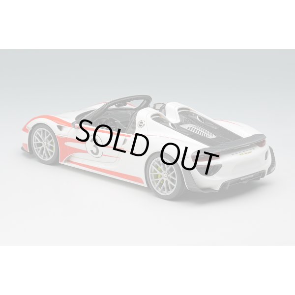 画像10: EIDOLON COLLECTION 1/43 Porsche 918 Spyder Weissach Package 2011 White / Red Salzburg Stripes (10)