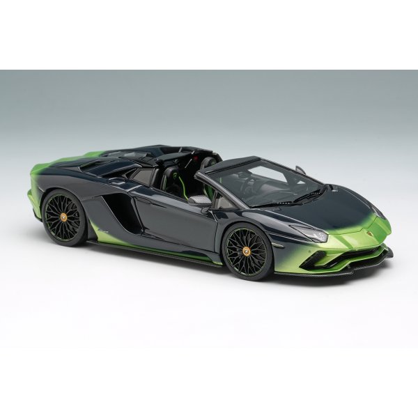 画像5: EIDOLON COLLECTION 1/43 Lamborghini Aventador S Roadster 50th Anniversary Japan 2018 Verde Ithaca / Black Gradient Limited 100 pcs. (5)