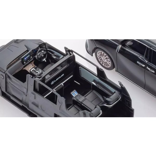 画像6: Kyosho Original 1/43 Lexus LM 500h Graphite Black Glass Flake 4-Seater Black (6)