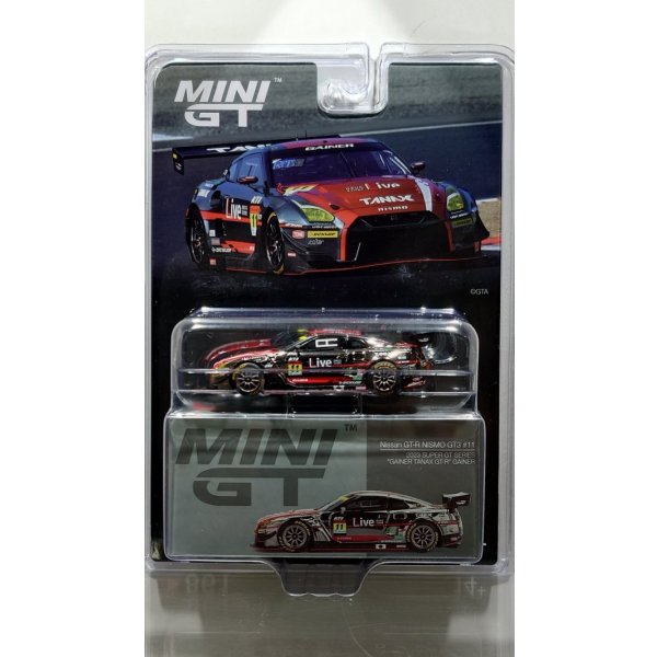 画像1: MINI GT 1/64 Gainer TANAX GT-R 2023 Super GT #11 富田竜一郎 / 石川京侍 / 塩津佑介  [Blister Packaging]  日本限定 (1)